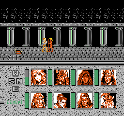 Advanced Dungeons & Dragons - Heroes of the Lance (USA) In game screenshot